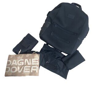 Dagne Dover Indi Large Diaper Backpack With Accessories Navy Blue Neoprene NWOT